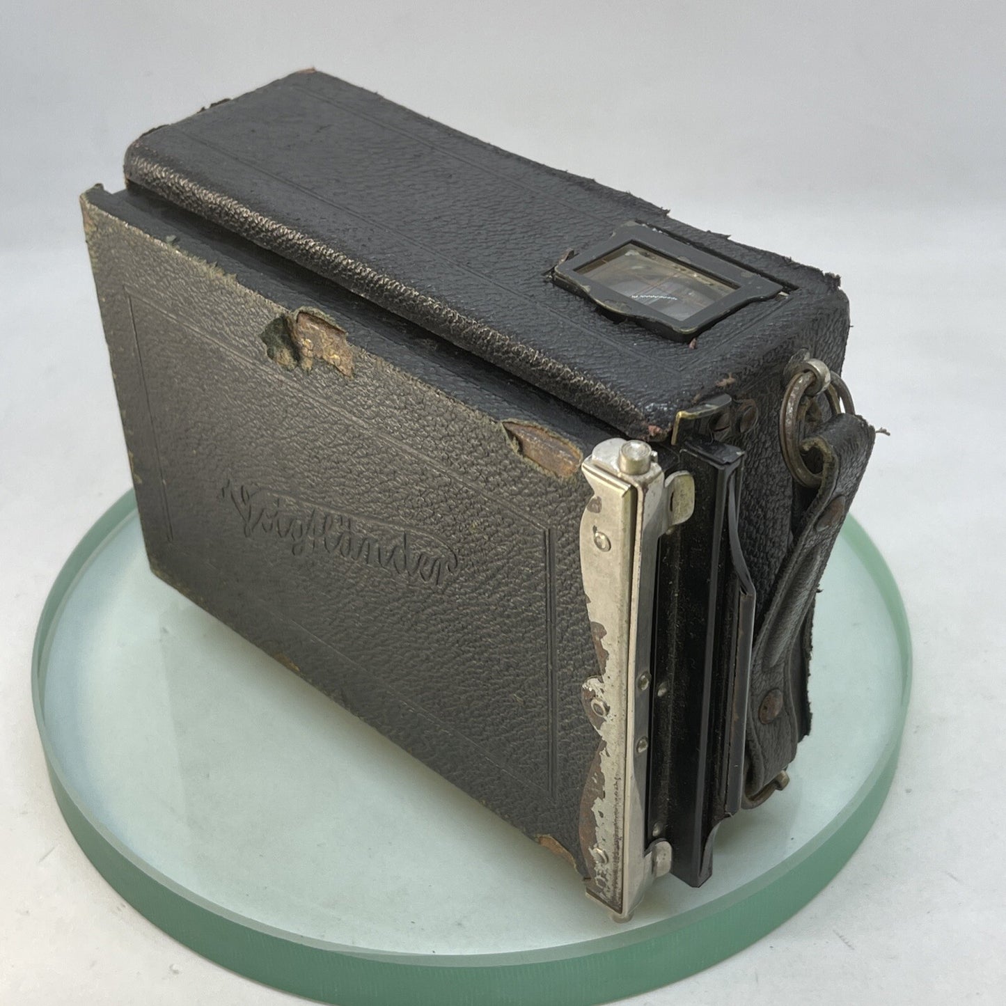 Antique Vintage Voigtlander Bergheil Folding Camera10x15 cm Double Extension 37110