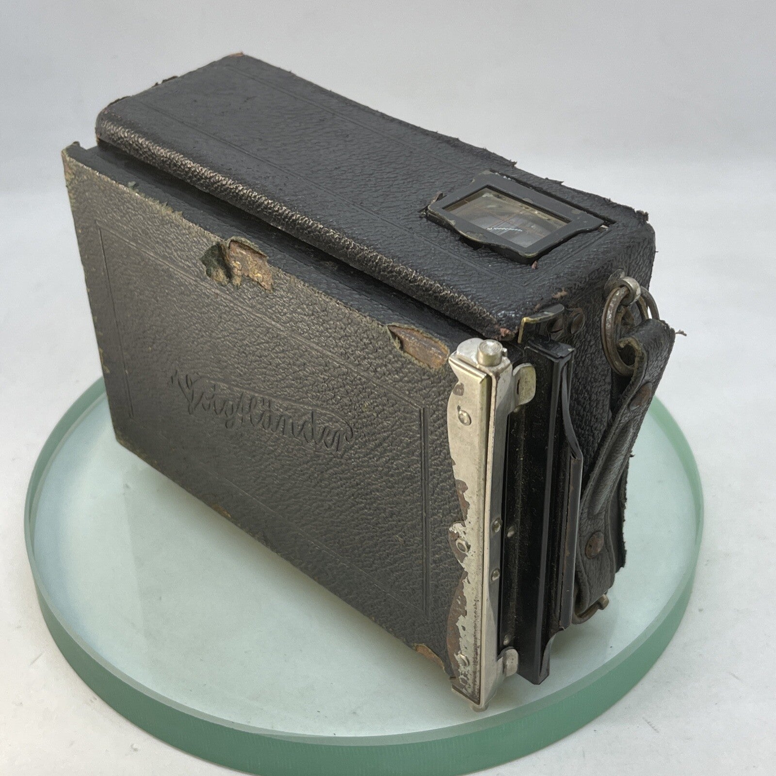 Antique Vintage Voigtlander Bergheil Folding Camera10x15 cm Double Extension 37110