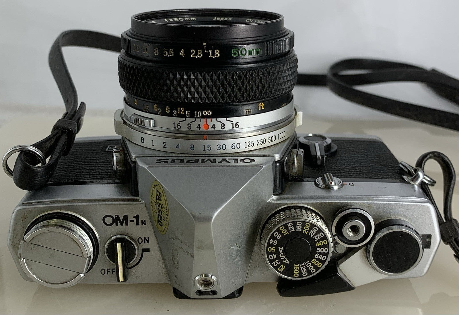 Olympus OM-1N MD 35mm Film SLR Manual Camera+Olympus 50/1.8 Zuiko Lens+Case#1359