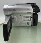 Sony Handycam DCR-DVD115E Handheld Mini DVD Camcorder Silver WITH BAG TESTED-2383