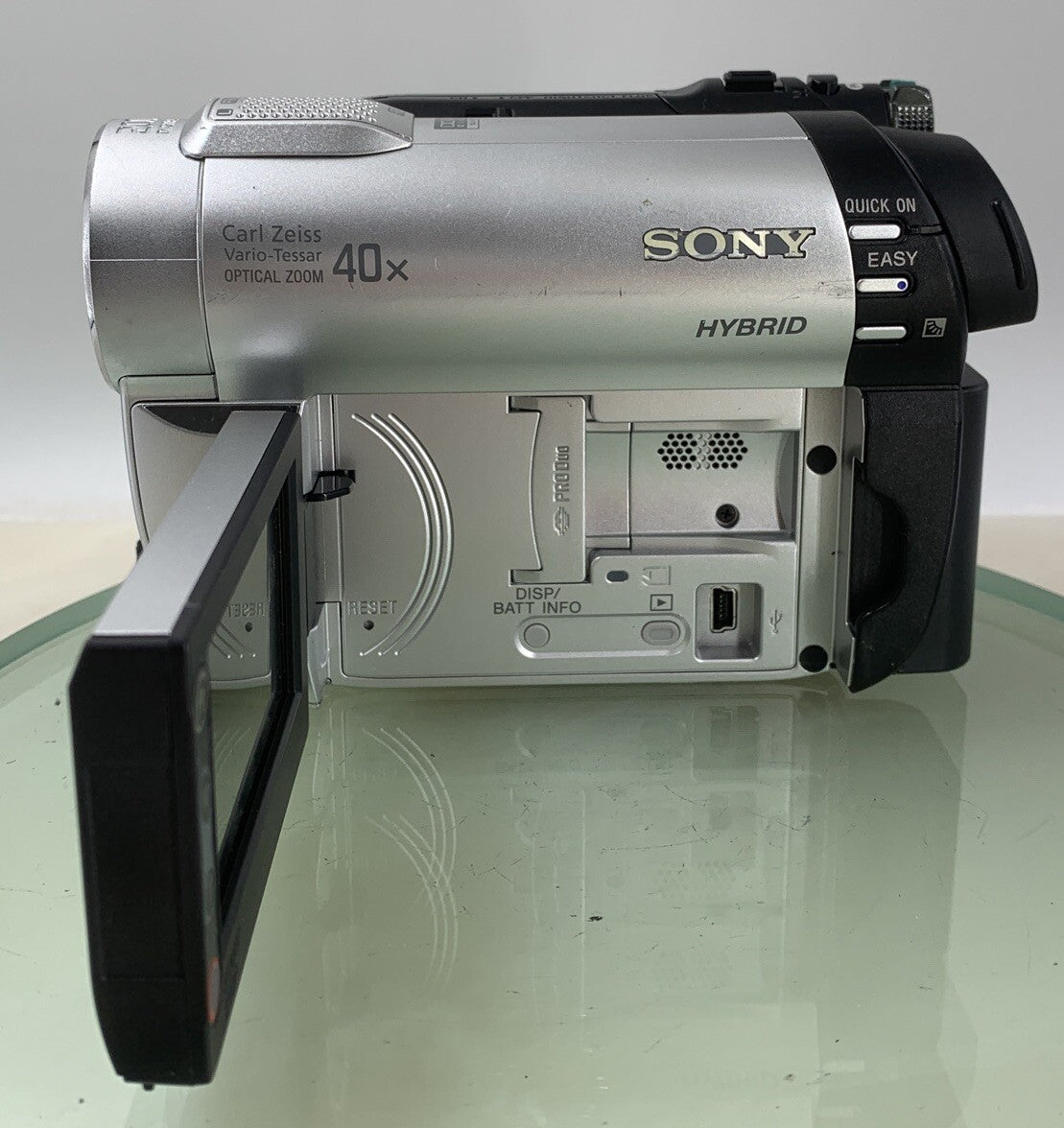 Sony Handycam DCR-DVD115E Handheld Mini DVD Camcorder Silver WITH BAG TESTED-2383