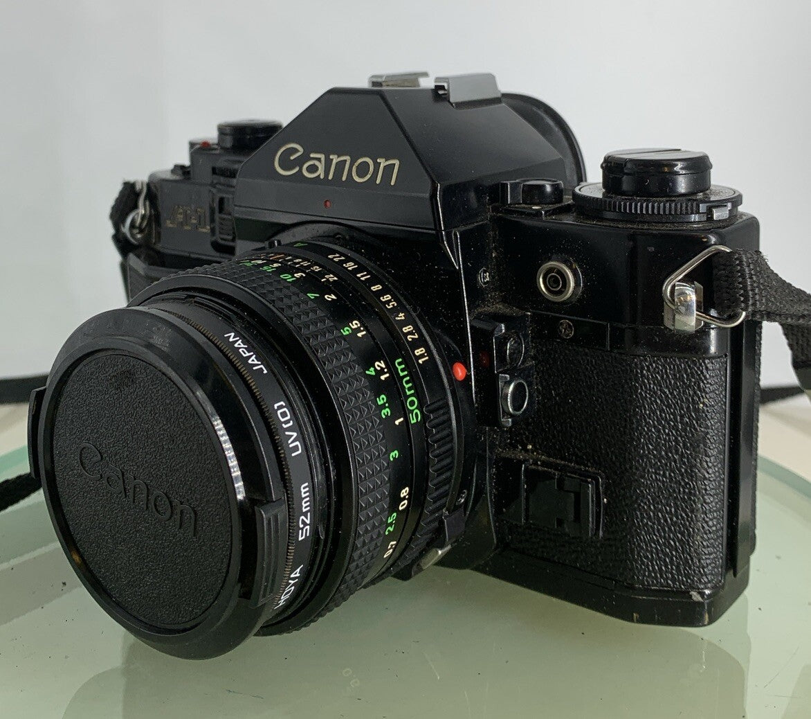 BEAUTIFUL Canon A-1 35mm SLR Camera Body+ FD 50mm f/1.8 FULLY WORKING #2802