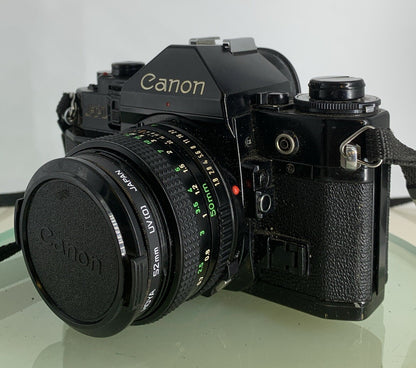 BEAUTIFUL Canon A-1 35mm SLR Camera Body+ FD 50mm f/1.8 FULLY WORKING #2802