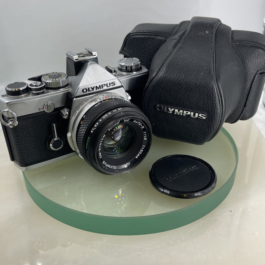 Olympus OM-1N MD 35mm Film SLR Manual Camera with Olympus 50/1.8 Zuiko Lens #7630
