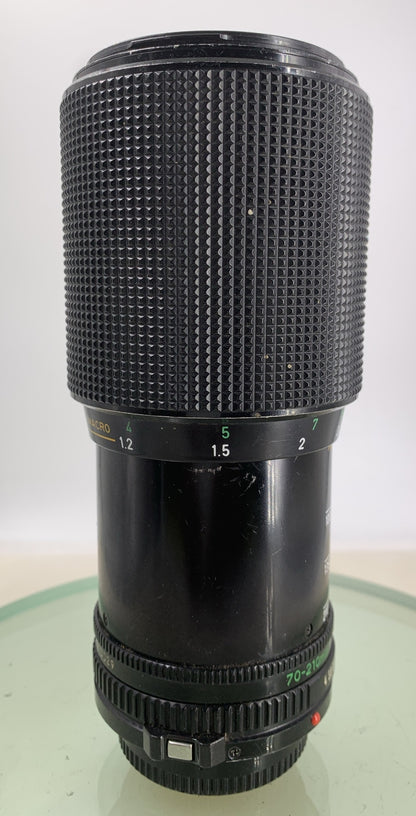 Canon MACRO ZOM LENS FD 70-210mm 1:4 4 OVP BLACK GOOD CONDITION TESTED - 7270