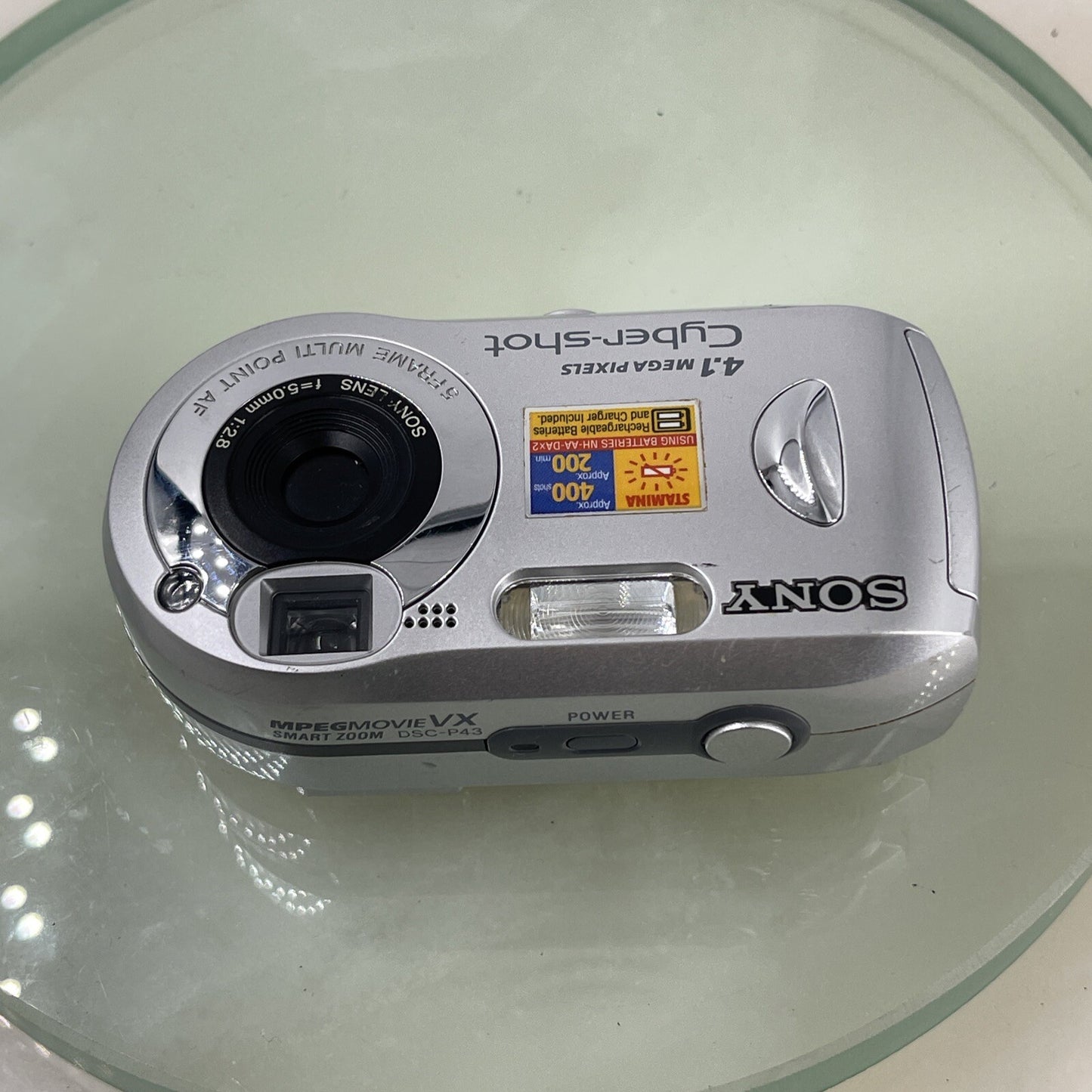 Sony Digital Camera Cybershot DSC-P43 4.1Megapixels Silver Tested #8387