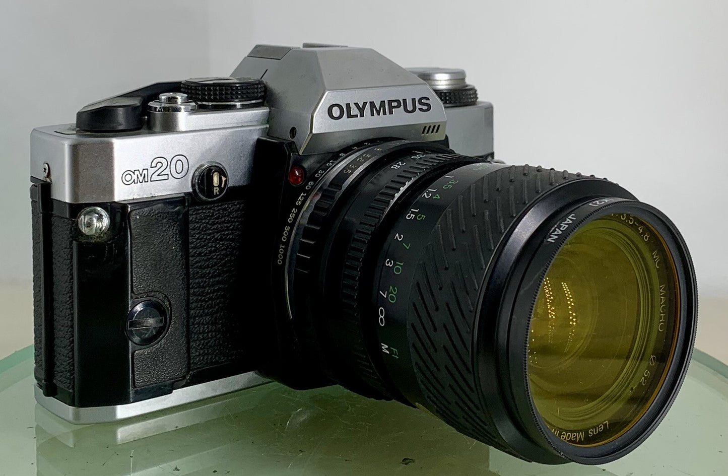 Olympus Om20 35mm slr film camera + Miranda 28-70mm 1:3.5-4.8 Lens TESTED #3460