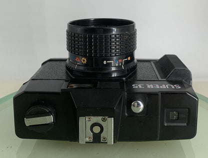 SUPER 35 POINT AND SHOOT FILM CAMERA BLACK VINTAGE GOOD CONDITION TESTED - 7307