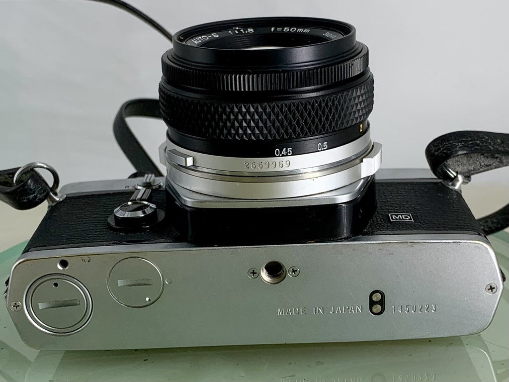 Olympus OM-1 MD 35mm SLR Film Camera &  Olympus ZUIKO  50mm f1.8 Lens- TESTED3018
