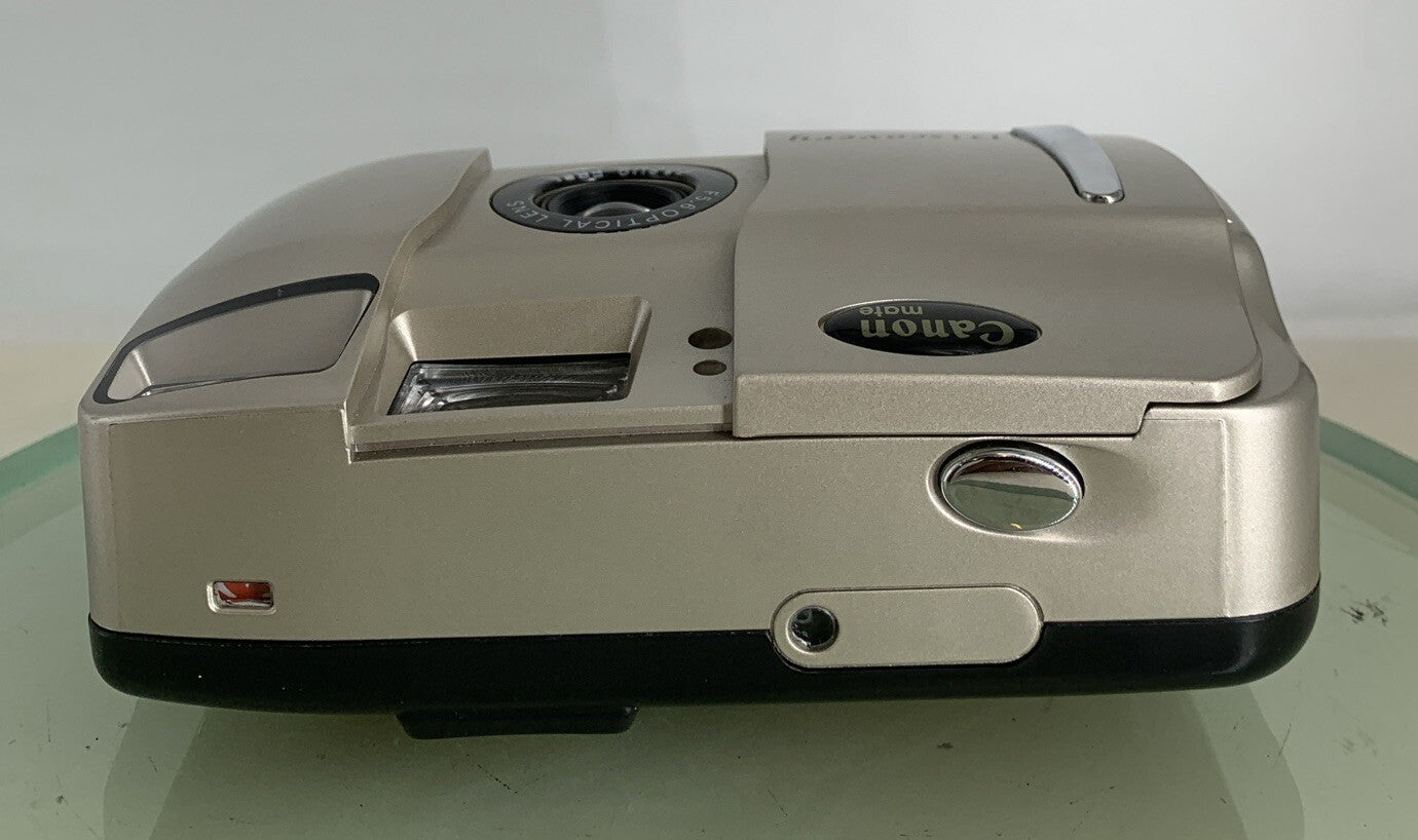 Canon Mate Discovery POINT AND SHOOT FILM CAMERA SILVER NOBATTERY - TESTED- 8467