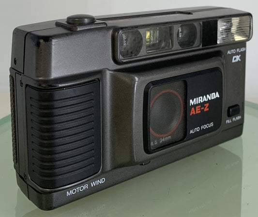 Miranda AE-Z Auto Focus + Auto Flash DX f4.5 34mm Camera + Tested - 7560