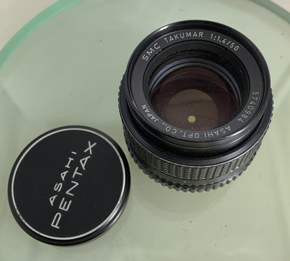 Pentax Takumar 50mm F1.4 SMC M42 Screw Mount Manual Focus Standard Lens clean2313