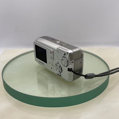 Olympus Camedia D-545 Zoom 4.0MP Compact Digital Camera Silver Fully Working#3026