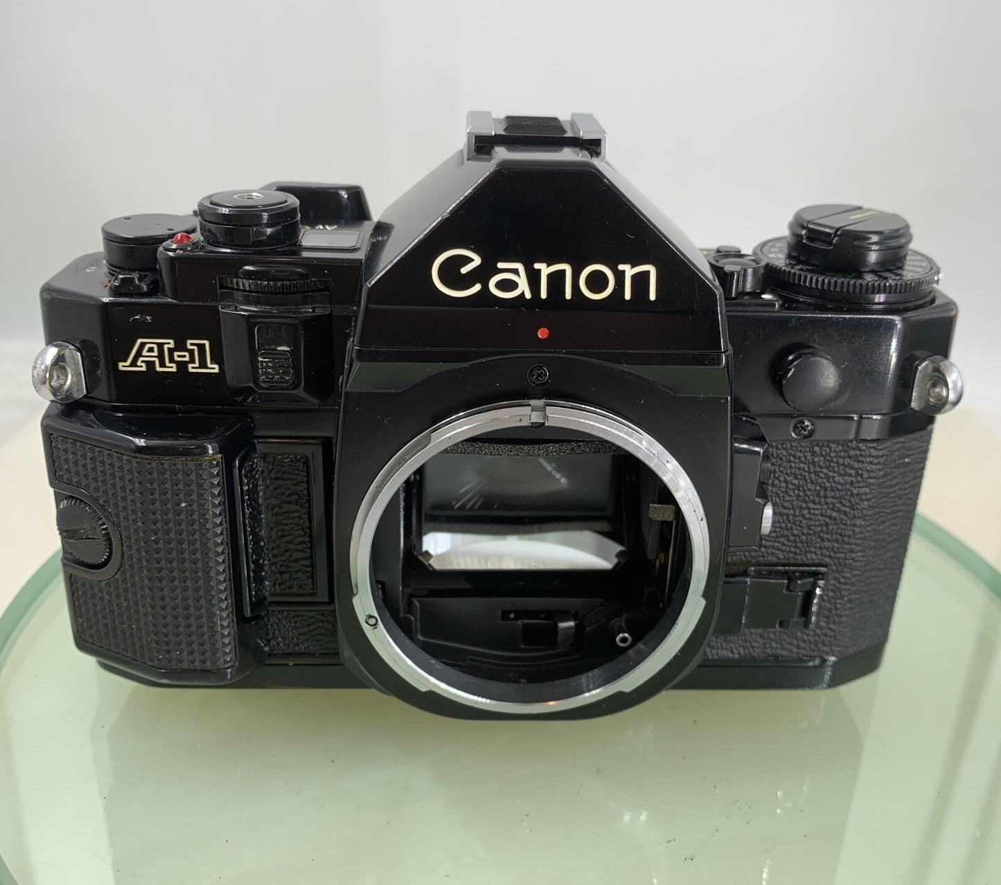 Canon A-1 35mm SLR Film Camera + FD 50mm f/1.8 Prime Lens BOXED, BOOK, STRAP#8063