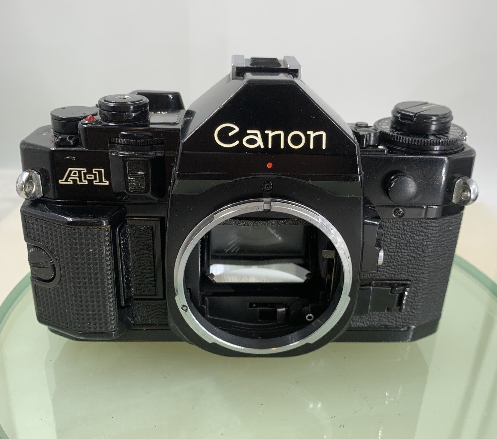 Canon A-1 35mm SLR Film Camera + FD 50mm f/1.8 Prime Lens BOXED, BOOK, STRAP#8063