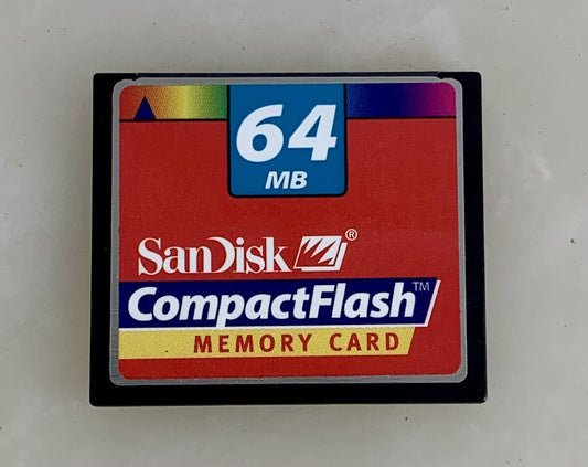 64MB SANDISK Compact Flash CF Memory Card #1300