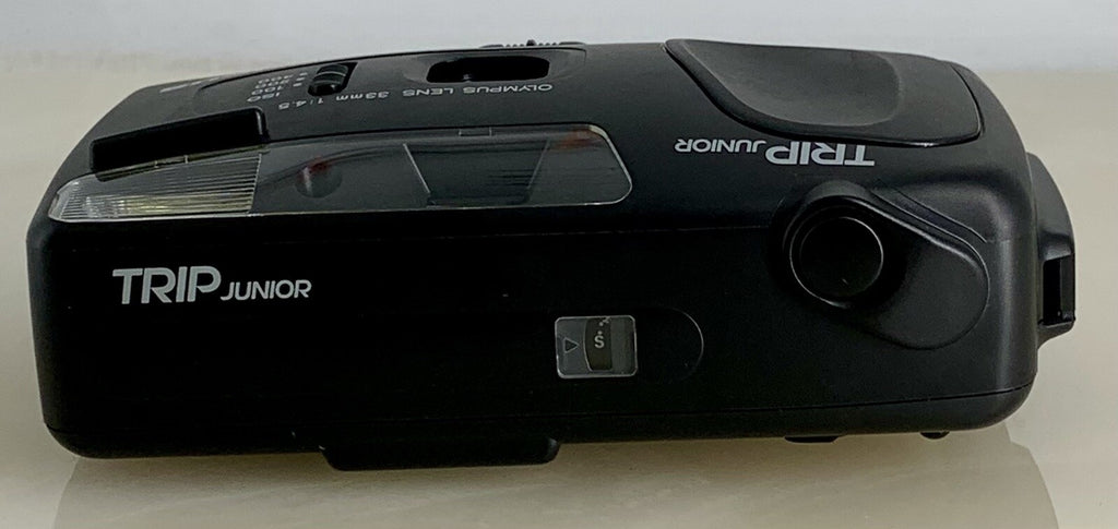 Olympus Trip Junior ANALOG 33mm POINT & SHOOT FILM CAMERA + BLACK + TESTED - 8776