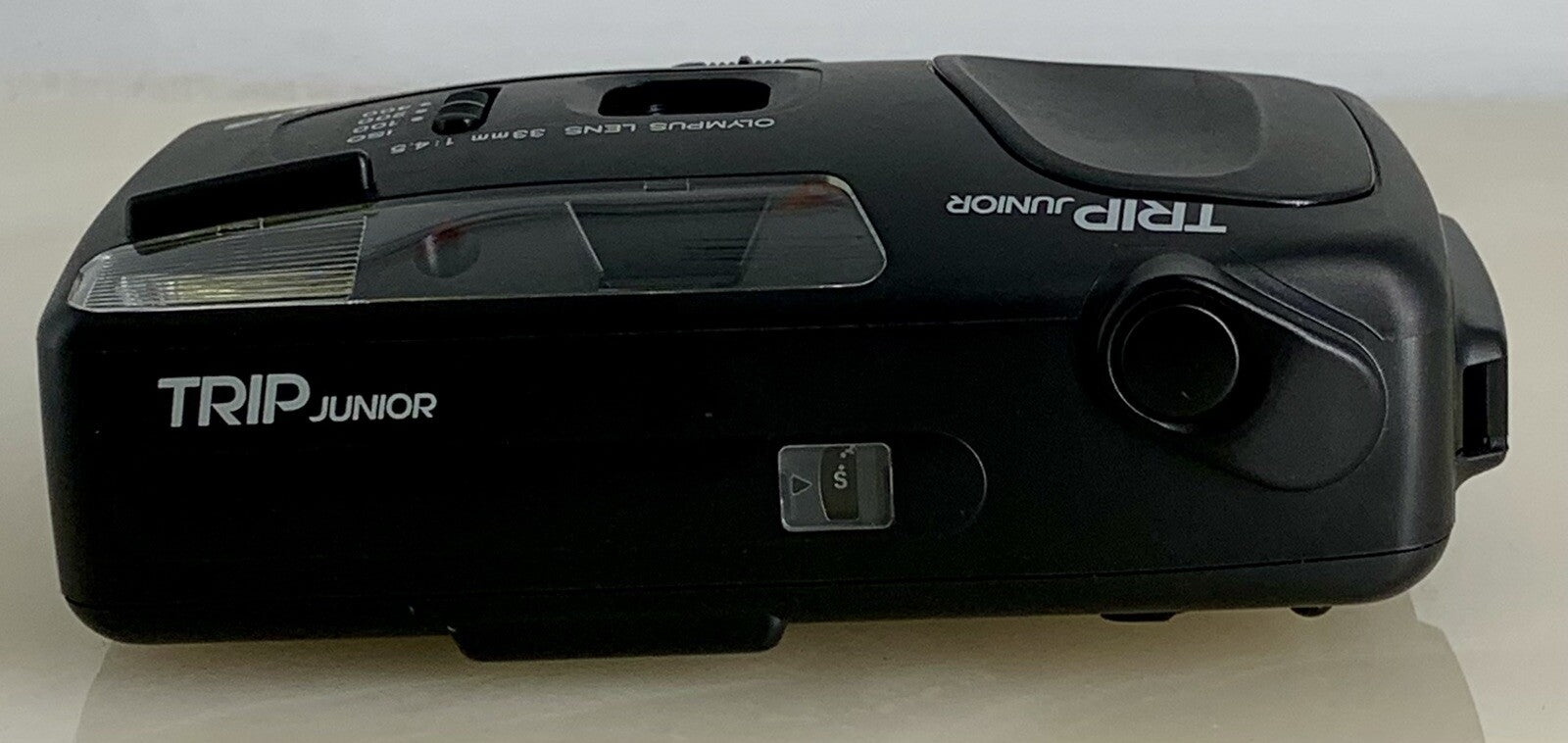 Olympus Trip Junior ANALOG 33mm POINT & SHOOT FILM CAMERA + BLACK + TESTED - 8776
