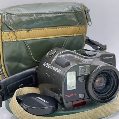 Vtg 80s/90sOLYMPUS AZ-330 Super Zoom AF 35-70mm35mm Film Compact CAMERA+CASE#8230