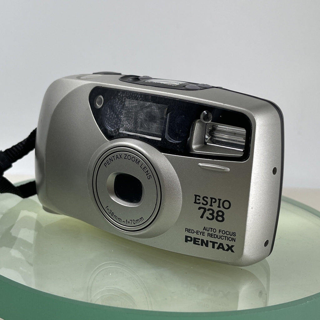 Pentax Espio 738  38-70mm Zoom Lens Auto Focus Red Eye Reduction Tested Cased7892
