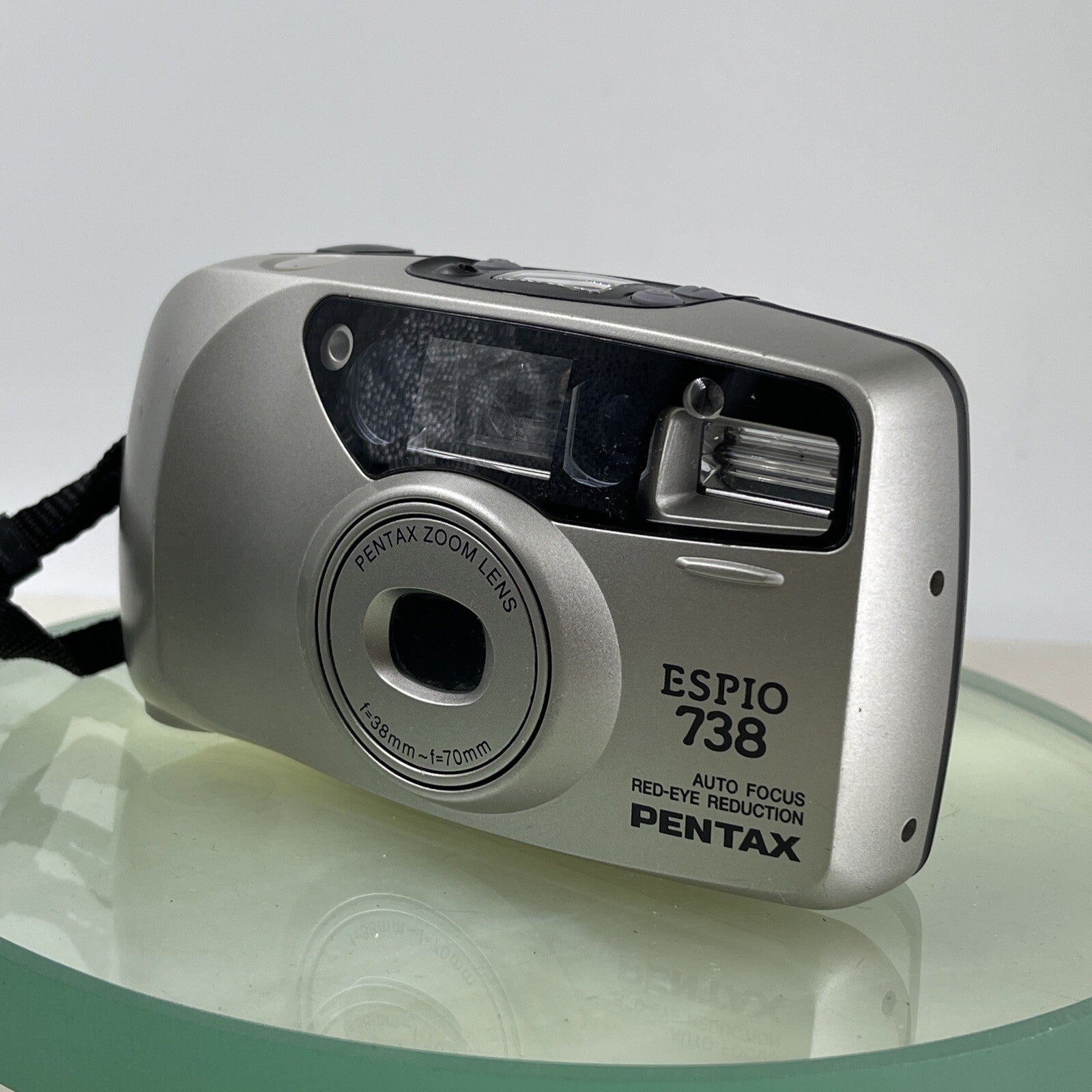 Pentax Espio 738  38-70mm Zoom Lens Auto Focus Red Eye Reduction Tested Cased7892
