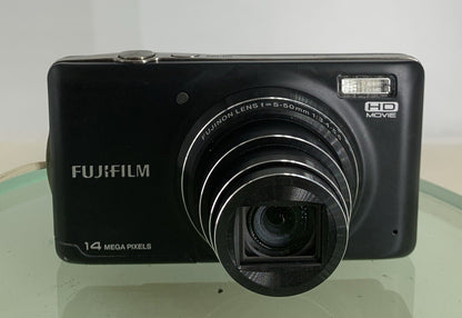 FujiFilm FinePix T350 Digital Camera BLACK+CHARGER+WIRE+2GB CARD TESTED - 9921