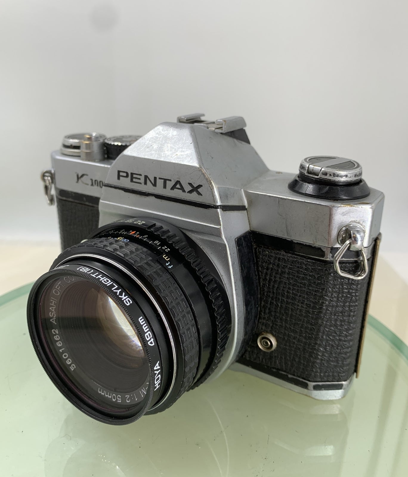 Pentax K1000 35mm SLR Film Camera+ SMC Pentax-M 50mm F2 Lens SERVCIED, WELL USED1