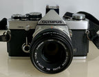 Olympus OM-2N MD 35mm Film SLR Manual Camera+Olympus 50mm F/1.8 Zuiko Lens+Case1