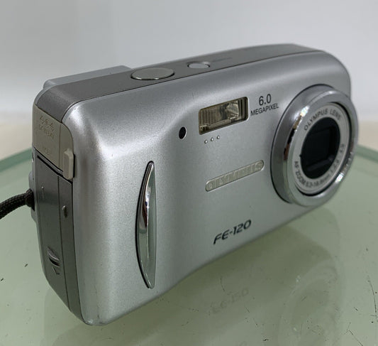 Olympus FE-120 6.0 MP Compact Digital Camera SILVER NO CARD TESTED - 470