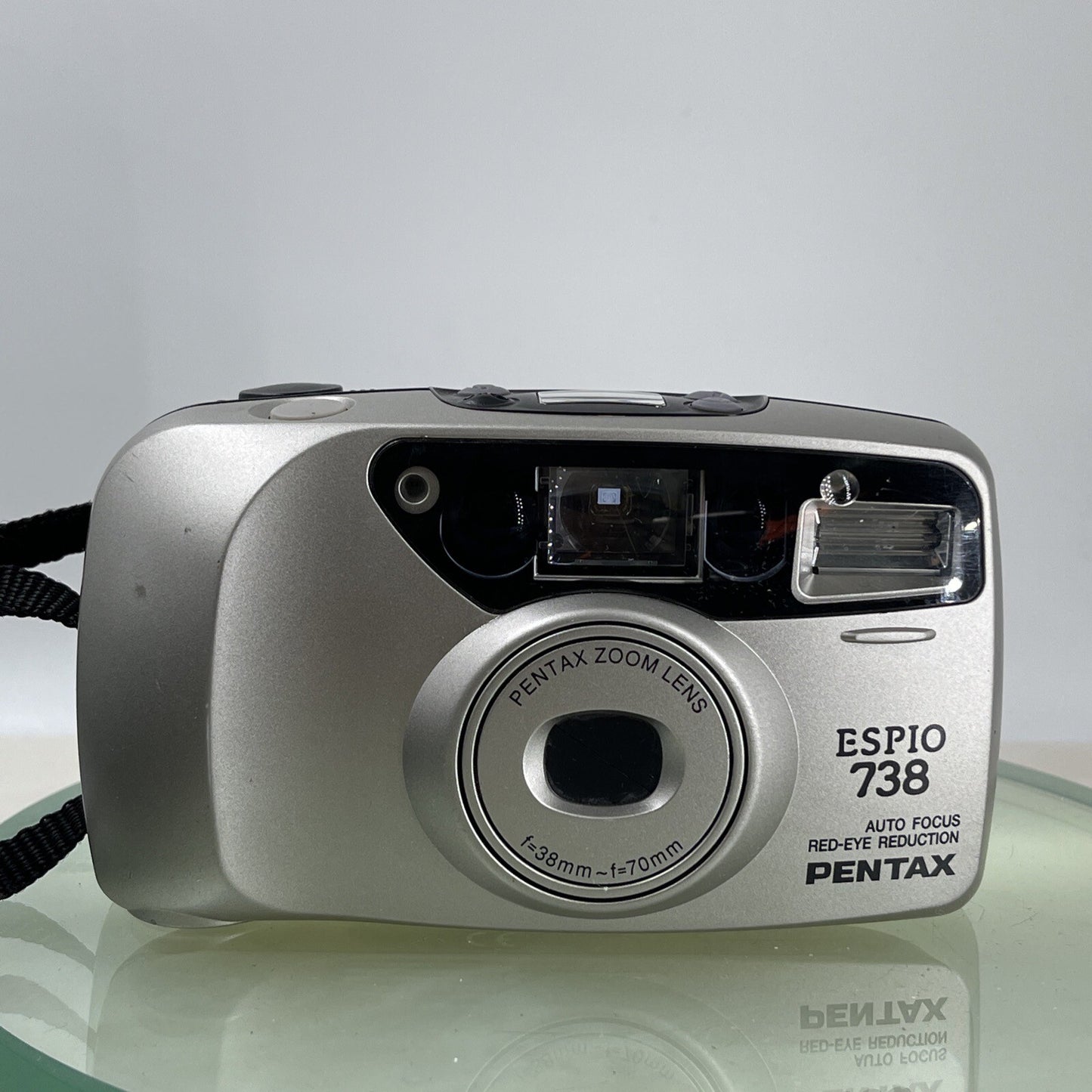 Pentax Espio 738  38-70mm Zoom Lens Auto Focus Red Eye Reduction Tested Cased7891