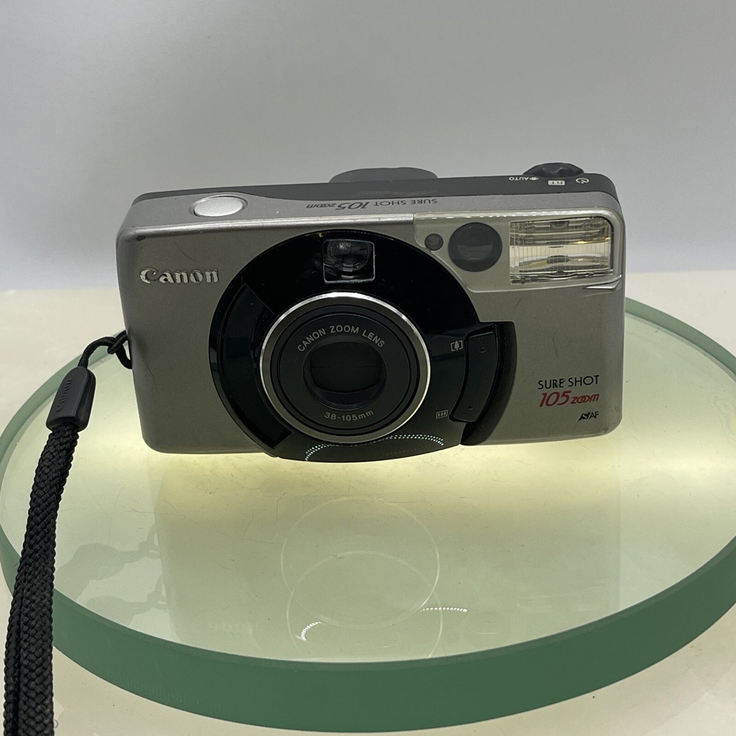 Vintage Canon Sure Shot 105 ZoomPoint&Shoot 35mm Film Camera Case Tested #8022