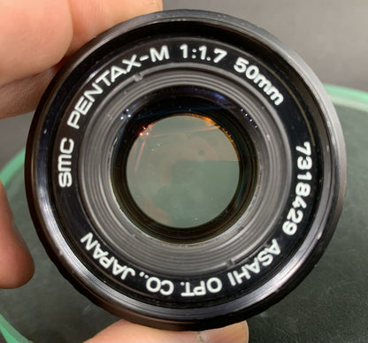 {SERVICED} SMC Pentax-M 50mm f/1.7 Lens/MINT Condition2