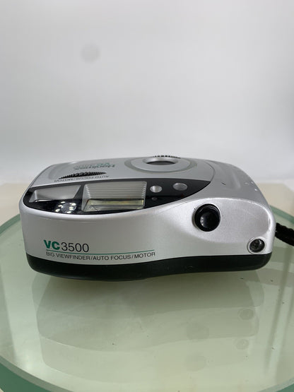 HANIMEX VC 3500 BIG VIEWFINDER AUTOFOCUS SILVER SHOOT CAMERA TESTED - 896