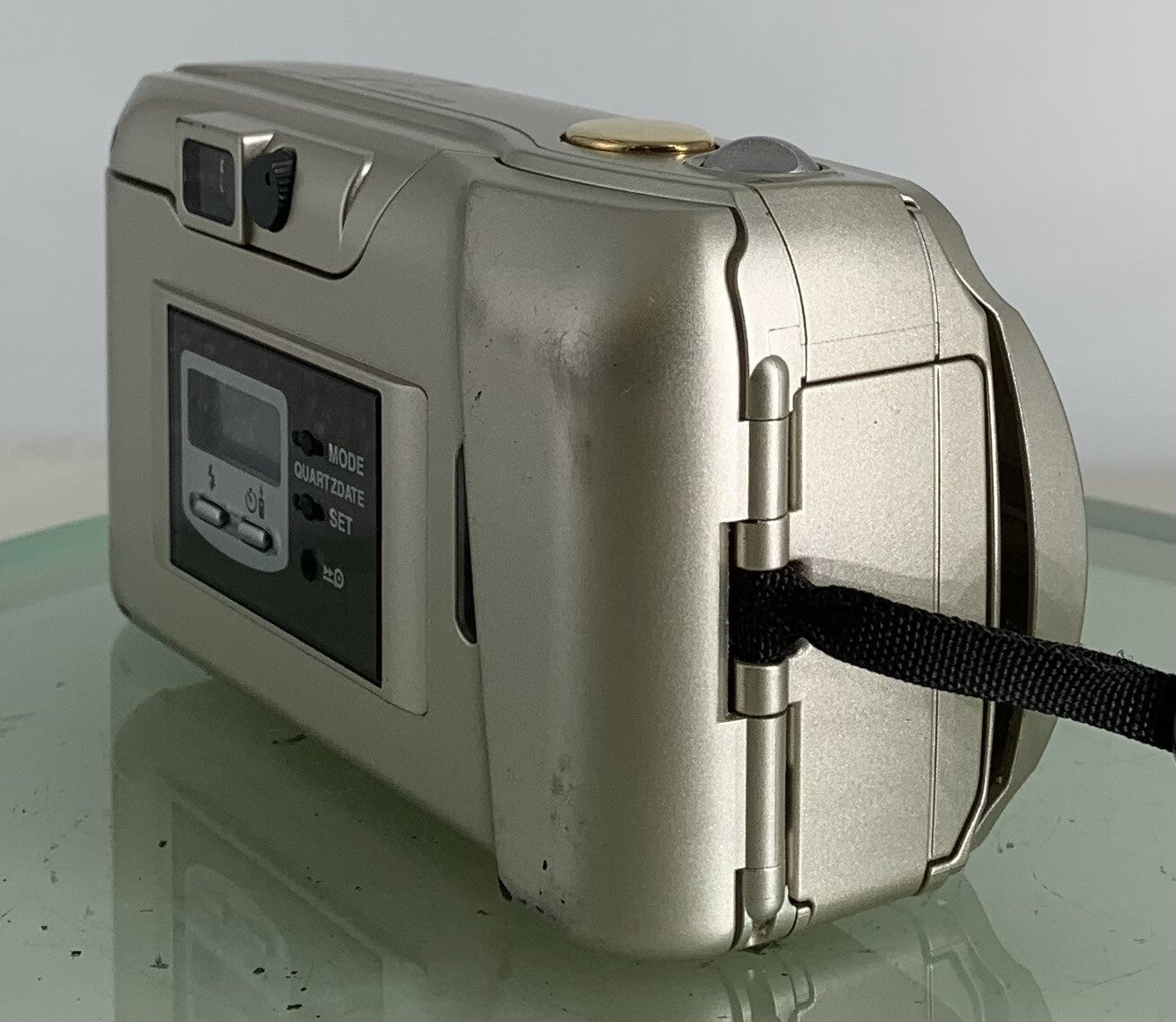 Olympus MJU II Zoom 115 Film Camera 38-115 Lens Manual Point Shoot RARE GOLD 3443