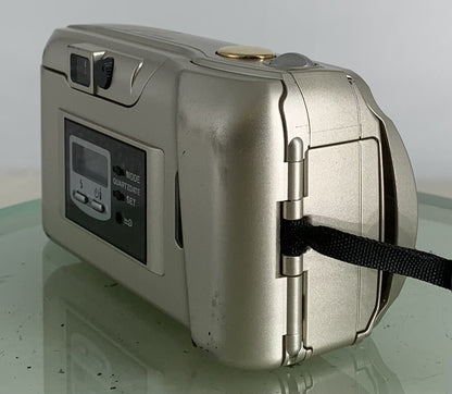 Olympus MJU II Zoom 115 Film Camera 38-115 Lens Manual Point Shoot RARE GOLD 3443