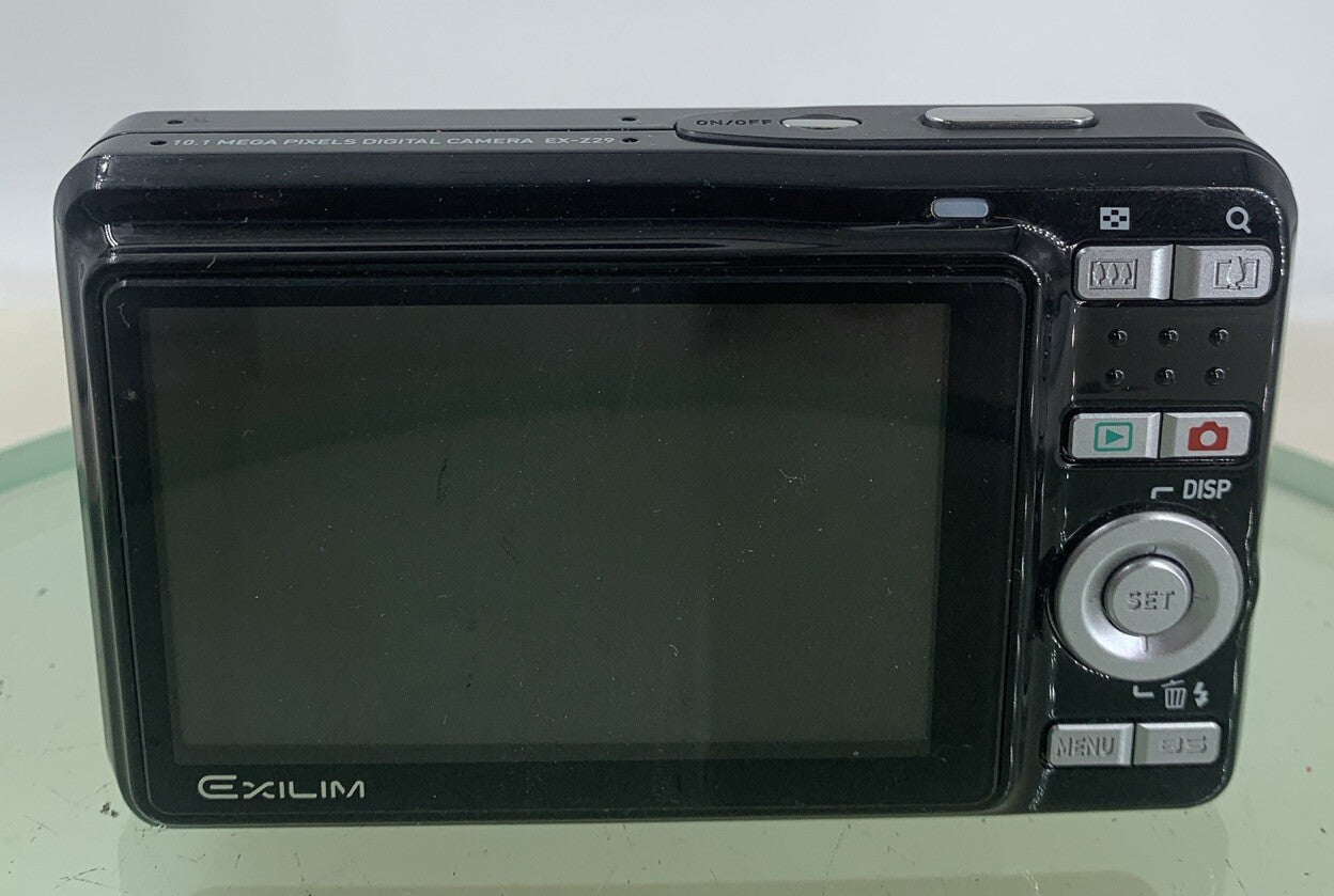 Casio Exilim EX-Z29 BLACK Digital Camera WITH CHARGER NO CARD TESTED - 2395