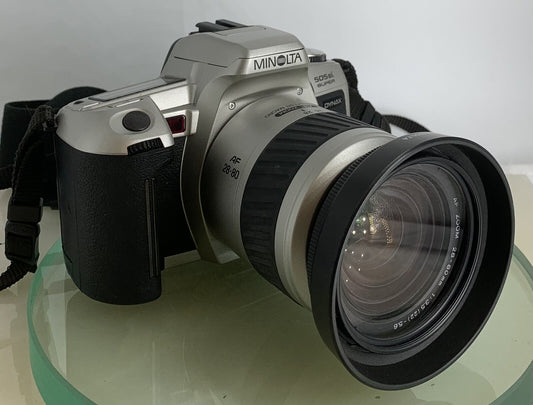 MINOLTA DYNAX 505si SUPER 35MM FILM SLR CAMERA & MINOLTA 28-80MM LENS+TESTED -110