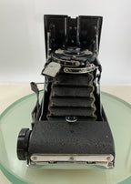 VINTAGE KERSHAW EIGHT-20 BLACK MADE IN ENGLAND FOLDING CAMERA TESTED - 9397
