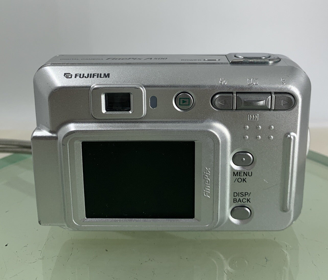 Fujifilm COMPACT DIGITAL CAMERA FinePix A500 5.1MP Silver NO CARD - TESTED - 5155