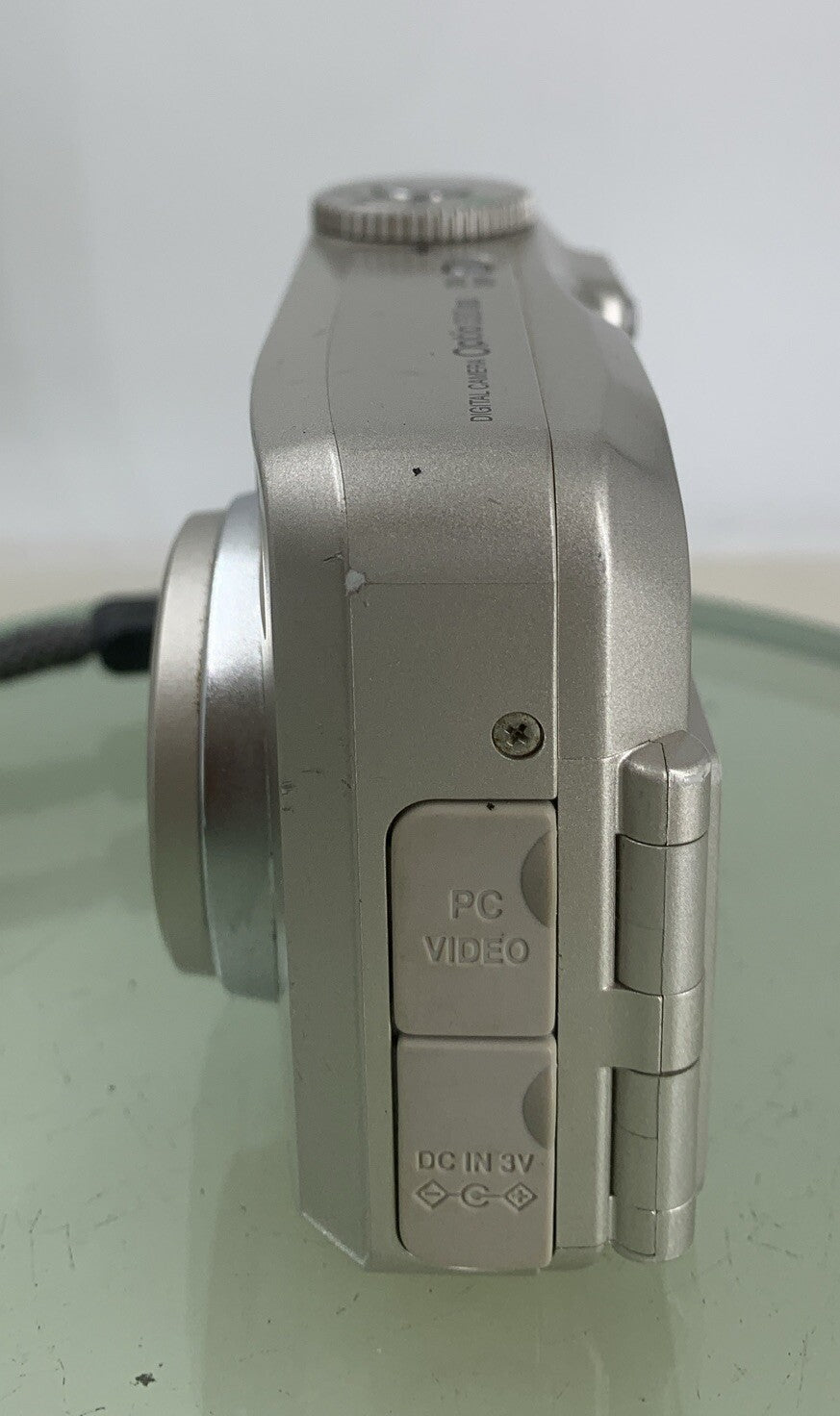 Pentax Optio 330GS Retro Digital Camera 3.2 MP SILVER WITH COVER TESTED - 4153