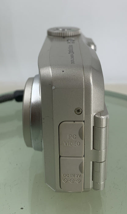 Pentax Optio 330GS Retro Digital Camera 3.2 MP SILVER WITH COVER TESTED - 4153
