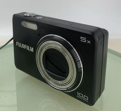 Fujifilm DIGITAL CAMERA FinePix J100 10.0MP BLACK+CHARGER+COVER TESTED - 3532