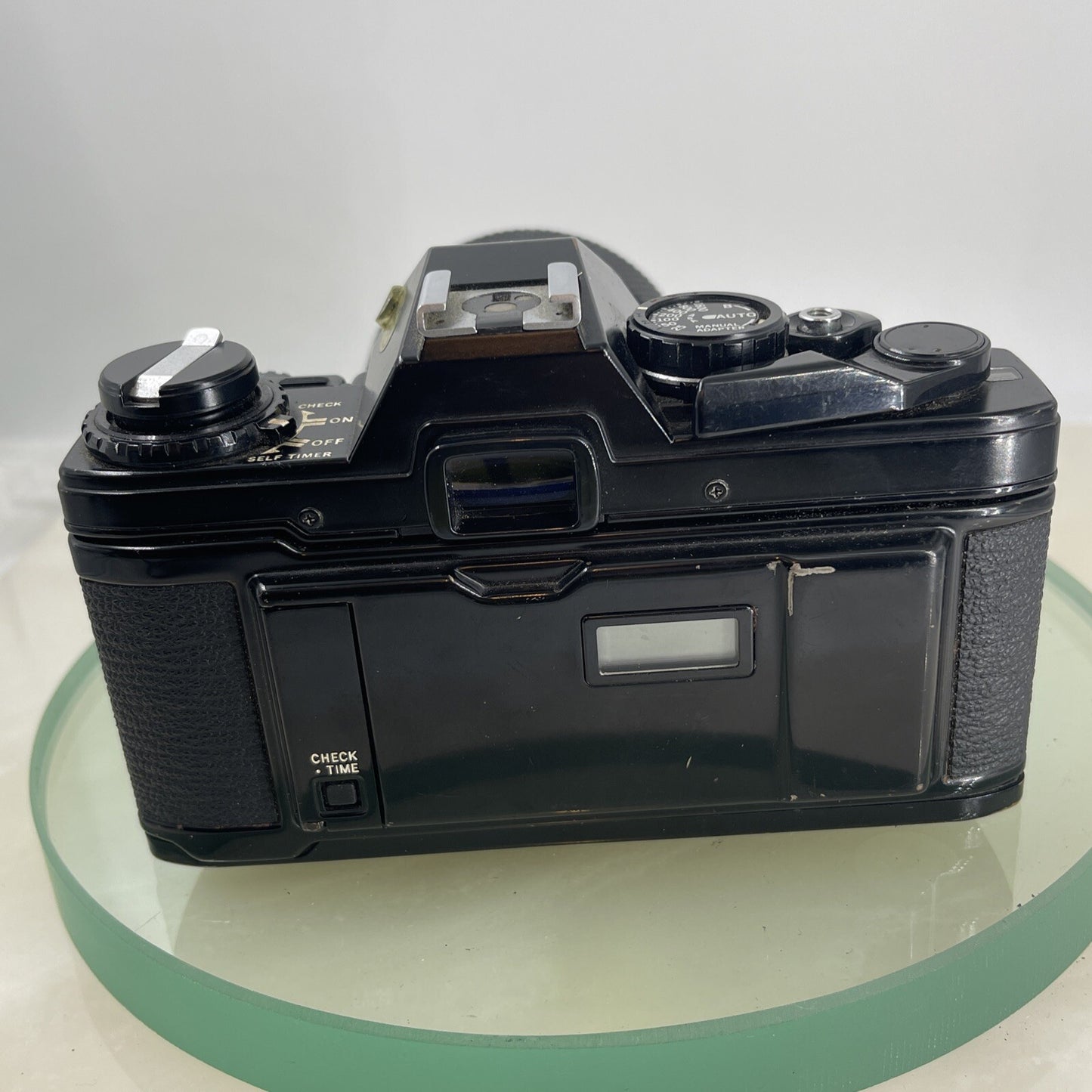Black Quartz Olympus OM10 35mm SLR Camera Olympus 35-70mm Manual Adapter TESTED4