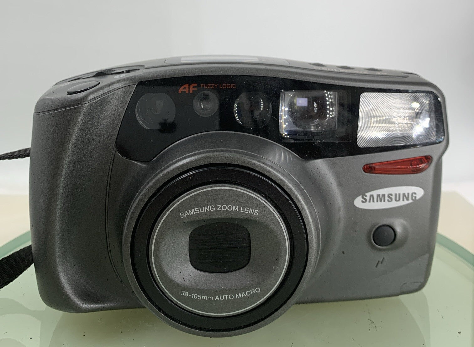 Samsung AF Zoom 105S 35mm POINT AND SHOOT FILM CAMERA SILVER+ COVER TESTED - 4471