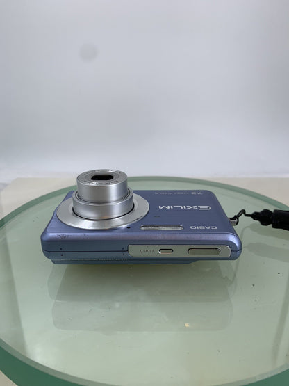 Casio EXILIM EX-Z77 COMPACT DIGITAL CAMERA PURPLE +CHARGER  NO CARD TESTED - 8046