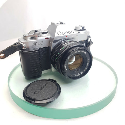 Vintage Canon AL-1 35mm Film SLR & 50mm f1.8 FD Lens New Light Seal - Working6920