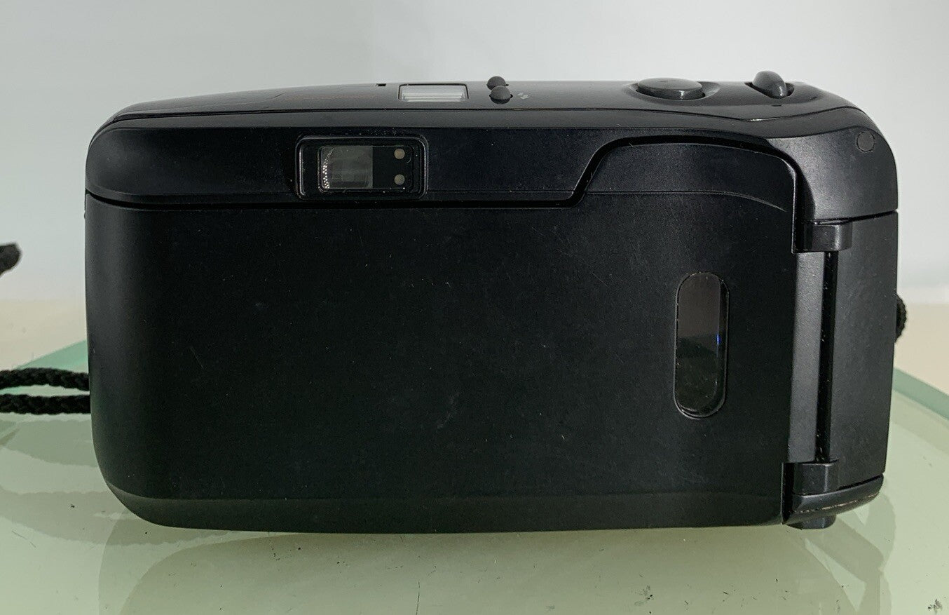 Olympus Mju Zoom 35mm Film Point and Shoot Camera Black Tested + BOX,SERVICED1015