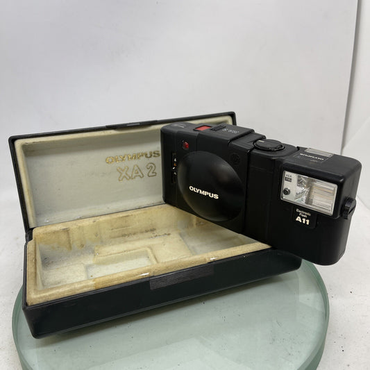 OLYMPUS XA2 Electronic Flash A11 D.ZUIKO 35mm f3.5 TESTED + Case  80