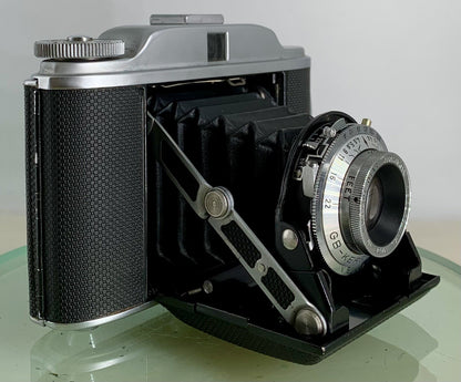 Vintage GB-Kershaw 450 6X6 Folding Camera+Otar Anastigmat f=80mm 1:4.5 Lens+Case2