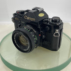 BEAUTIFUL Canon A-1 35mm SLR Camera Body+ FD 50mm f/1.8 FULLY WORKING #7412